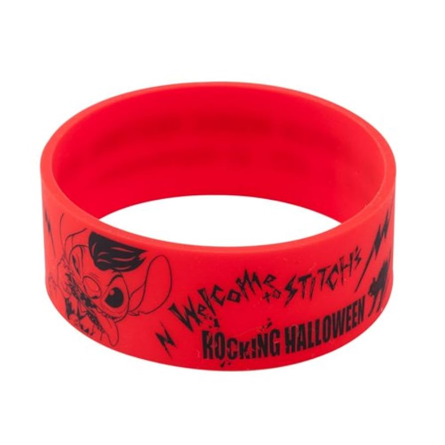 Disney - 新品ディズニーハロウィン リストバンド Amazon.co.jp: スティッチ シリコンリストバンド レッド 赤